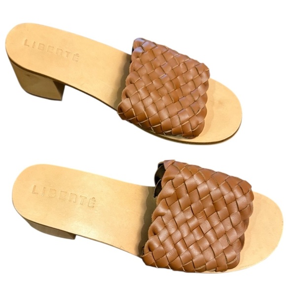 Liberté Santorini Woven Mule Sandal in Cognac Size 9 - Picture 8 of 9